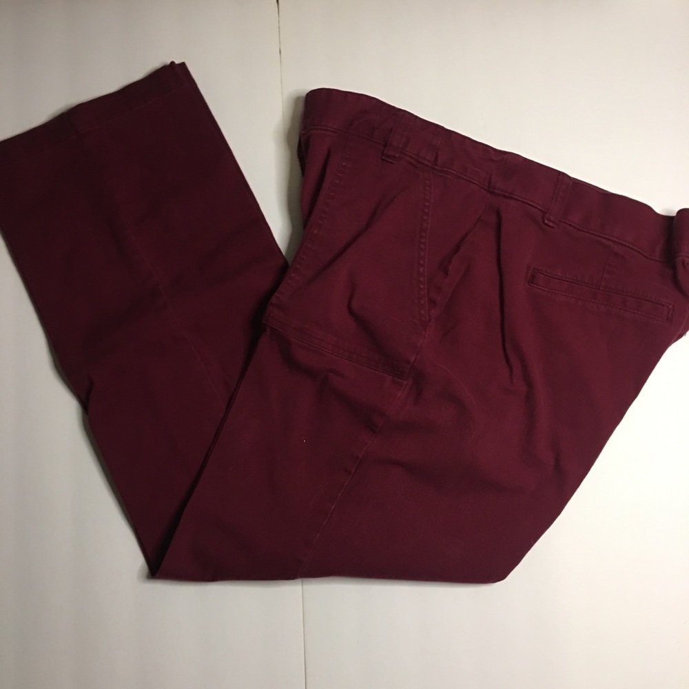 White Stag Burgundy Dress pants 18A